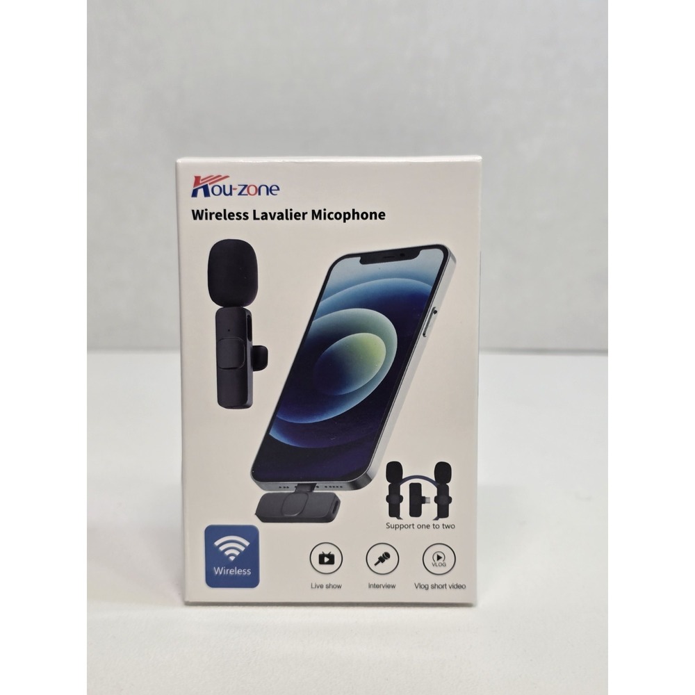 Professional Wireless Lavalier Lapel Microphone for iPhone/iPad/Android Podcast